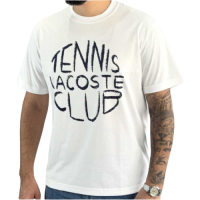 Camiseta Lacoste Tennis Club Circular - Branca