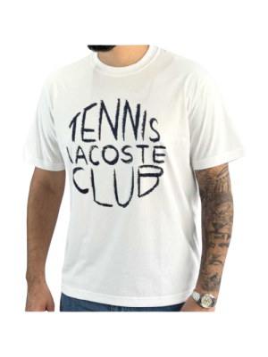Camiseta Lacoste Tennis Club Circular - Branca