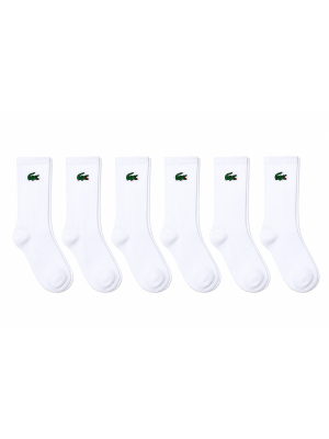 Meia Lacoste Cano Alto Lacoste RA925423 - 6 pares 39 a 42