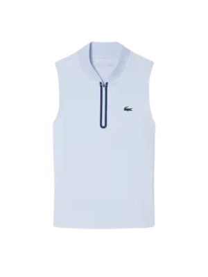 Regata Polo Lacoste Ultra Dry Tennis Stretch - Azul Claro