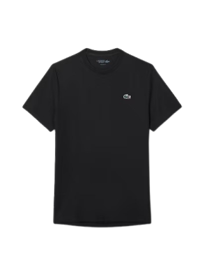 Camiseta Lacoste Esportiva Leve E Elástica com Proteção Uv - Preta Camiseta Lacoste Esportiva Leve E Elástica com Proteção Uv - Preta