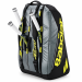 Raqueteira Babolat Pure Aero X12 Cinza Metálico/ Preto/ Amarelo Fluo
