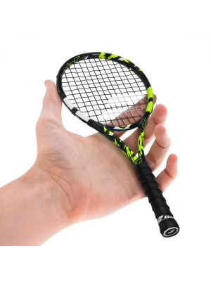 Mini Raquete Babolat Pure Aero Preta Amarela e Branca