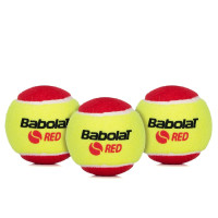 Bola De Tênis Babolat Felt X3 Vermelha Estágio - 3 Bolas