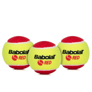 Bola De Tênis Babolat Felt X3 Vermelha Estágio - 3 Bolas