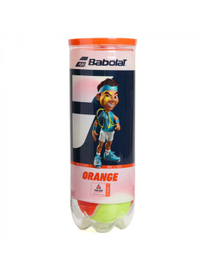 Bola Babolat Orange de Tênis Stage 2 e Beach Tennis - 03 Bolas