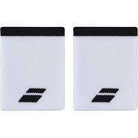 Munhequeira Babolat Logo Jumbo - Branca e Preta 