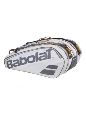 Raqueteira Babolat Pure Wimbledon 9R - Cinza e Marrom