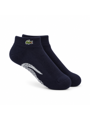 Meia Lacoste Cano Curto Lacoste Sport Em Algodão Com Estampa De Crocodilo - 1 par 39 a 42
