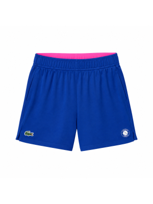 Short Lacoste Em Mesh De Compressão Integrado Sport - Azul
