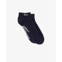 Meia Lacoste Cano Curto Lacoste Sport Em Algodão Com Estampa De Crocodilo - 1 par 39 a 42