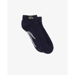 Meia Lacoste Cano Curto Lacoste Sport Em Algodão Com Estampa De Crocodilo - 1 par 39 a 42