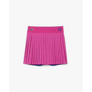Saia Short Lacoste Plissada com Shorts - Rosa