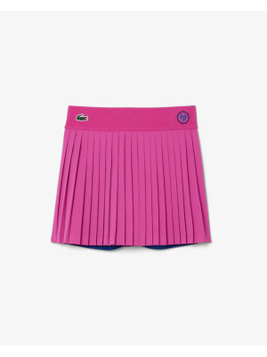 Saia Short Lacoste Plissada com Shorts - Rosa