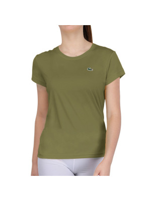 Camiseta  Lacoste Esportiva Em Jersey Stretch - Verde