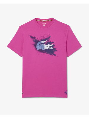 Camiseta Lacoste Roland Garros Sport - Rosa