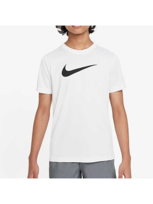 Camiseta Nike Legend Swoosh Infantil - Branca