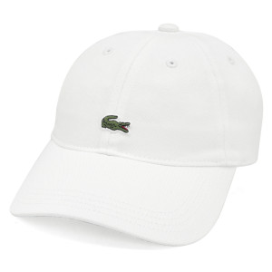 Boné Lacoste RK4312 Core Essentials Sarja - Branco