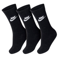 Meia Nike NSW Everyday Essential Crew  Cano Alto Preta - 3 pares 39 a 43