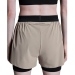 Short On Performance 3" 2in1 Feminino - Marrom