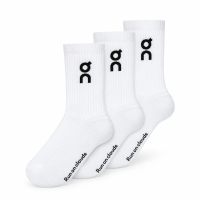 Meia On Cano Alto Logo S.High Branca - 03 Pares 41 a 44