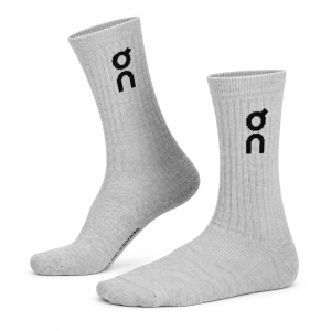 Meia On Brazil Logo Sock High Cinza - 03 Pares 33 a 36