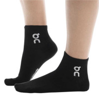 Meia On Brazil Logo Sock Mid Preta - 03 Pares 33 a 36