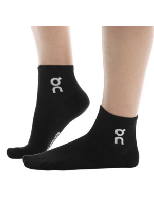 Meia On Brazil Logo Sock Mid Preta - 03 Pares 33 a 36