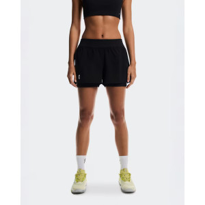 Short On 3" Court 2-in-1 Feminino - Preto