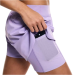 Short On 3" Court 2-in-1 Feminino - Lilás Short On 3" Court 2-in-1 Feminino - Lilás