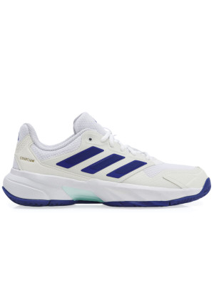 Tênis Adidas Courtjam Control 3 Clay - Branco e Azul