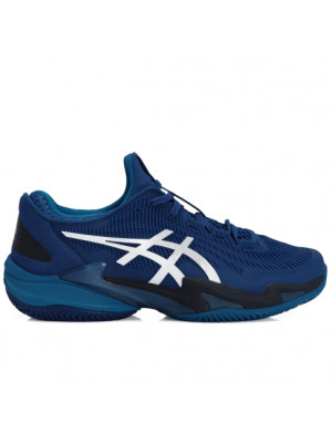 Tênis Asics Court FF 3 Novak Clay - Azul e Prata