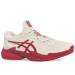 Tênis Asics Court FF 3 Novak All Court Quadra Rápida - Branco Off e Vermelho