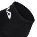 Meia Fila Cano Curto Preta Unisex - 3 pares 34 a 38