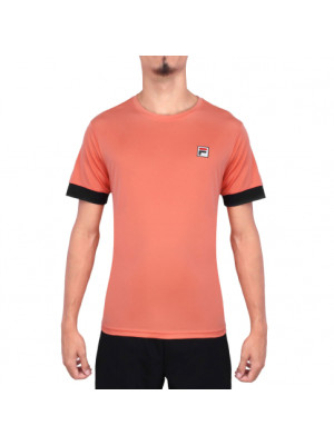 Camiseta Fila FBox 2 - Coral e Preto