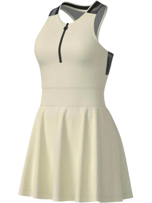 Vestido Fila Match AO - Creme Claro e Preto