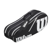 Raqueteira Wilson Advantage II X6 - Preta e Branca