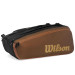 Raqueteira Wilson Super Tour Pro Staff V14 X15 - Preta e Marrom