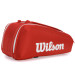 Raqueteira Wilson Super Tour X9 - Vermelha e Branca
