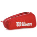 Raqueteira Wilson Super Tour X6 - Vermelha e Branca