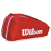 Raqueteira Wilson Super Tour X6 - Vermelha e Branca