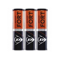 Bola de Tênis Dunlop Fort Clay Pack com 3 Tubos c/ 4 bolas
