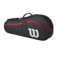 Raqueteira Wilson Advantage  X3 2025 - Preto Vermelho