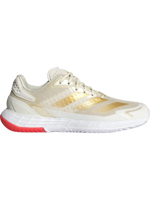 Tênis Adidas Defiante Speed 2 W Feminino - Off White  Dourado  e Vermelho 