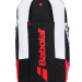 Raqueteira Babolat Pure Strike X6 Branca e Coral