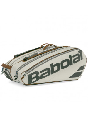 Raqueteira Babolat Pure Wimbledon 9R - Cinza e Marrom