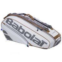 Raqueteira Babolat Pure Wimbledon 6R - Branca e Cinza