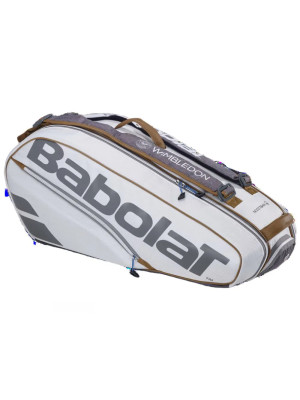 Raqueteira Babolat Pure Wimbledon 6R - Branca e Cinza