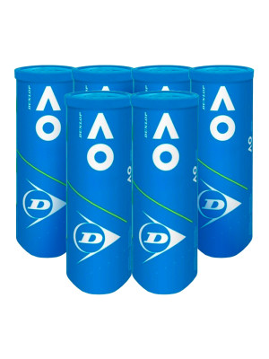 Bola de Tênis Dunlop Australian Open Pack com 6 Tubos