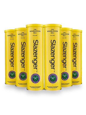 Bola de Tênis Slazenger Wimbledon  All Court - Pack com 6 Tubos